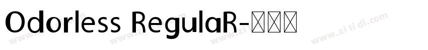 Odorless RegulaR字体转换